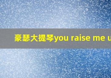 豪瑟大提琴you raise me up